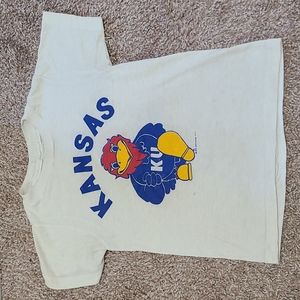 Vintage Kansas University KU Jayhawks Child Size S 6-8 Shirt